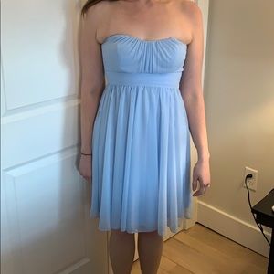 David’s Bridal strapless sweetheart chiffon size 4